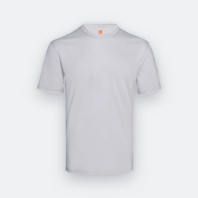 Qd66 quick dry antibac short sleeve basic t-shirt white colour view