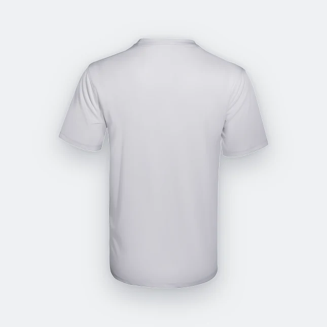 Qd66 quick dry antibac short sleeve basic t-shirt white back view