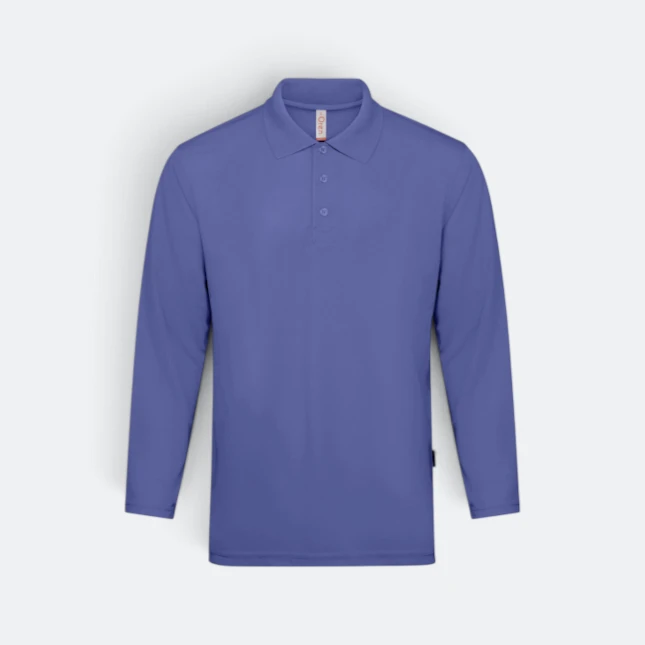 Qd67 quick dry long sleeve basic polo future dusk colour view