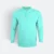 Qd67 quick dry long sleeve basic polo tiffany blue colour view