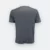 Qd72 quick dry mini eyelet short sleeve t-shirt dark grey back view