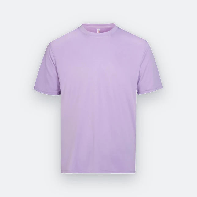 Qd72 quick dry mini eyelet short sleeve t-shirt light purple colour view