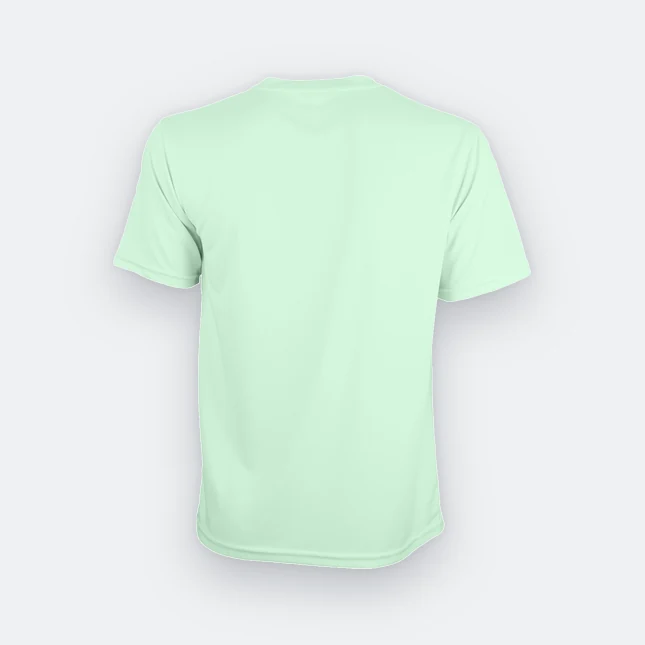 Qd72 quick dry mini eyelet short sleeve t-shirt mint back view