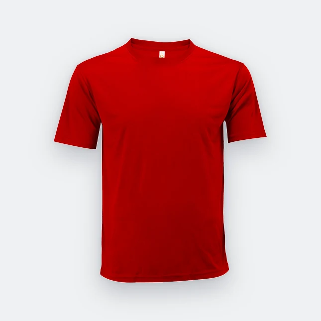 Qd72 quick dry mini eyelet short sleeve t-shirt red colour view