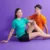Qd72 quick dry mini eyelet short sleeve t-shirt worn by model