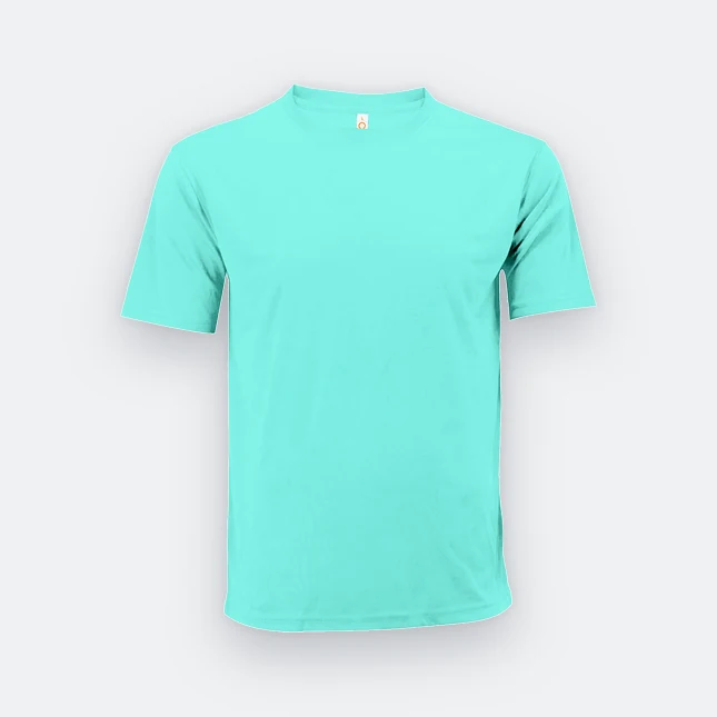 Qd72 quick dry mini eyelet short sleeve t-shirt tiffany blue colour view