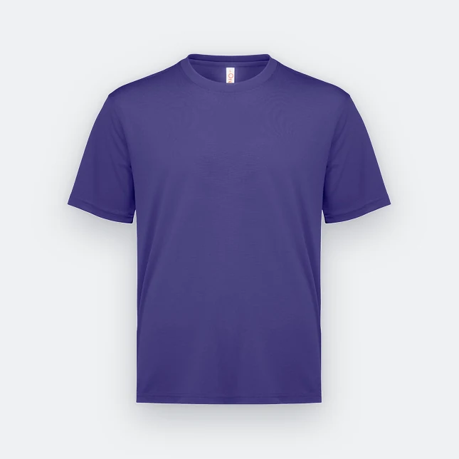 Qd72 quick dry mini eyelet short sleeve t-shirt ultra violet colour view