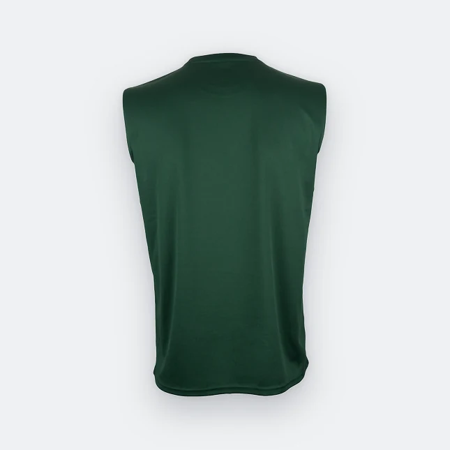 QD73 Quick Dry Tank Top Basic T-Shirt Forest Green Qd73 quick dry tank top basic t-shirt forest green back view