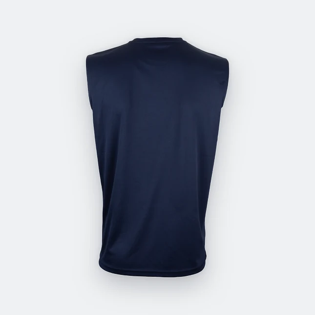 QD73 Quick Dry Tank Top Basic T-Shirt Navy Qd73 quick dry tank top basic t-shirt navy back view