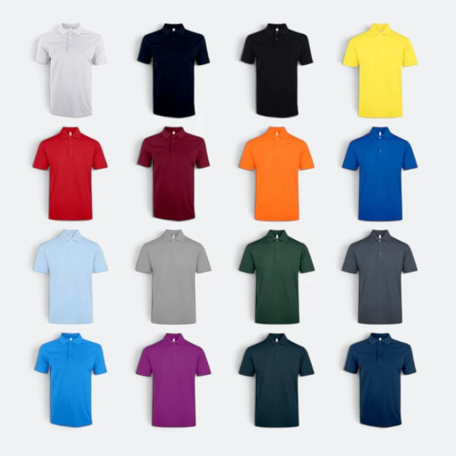 QD74 Quick Dry Short Sleeve CVC Basic Polo Colours Qd74 quick dry short sleeve cvc basic polo all colours