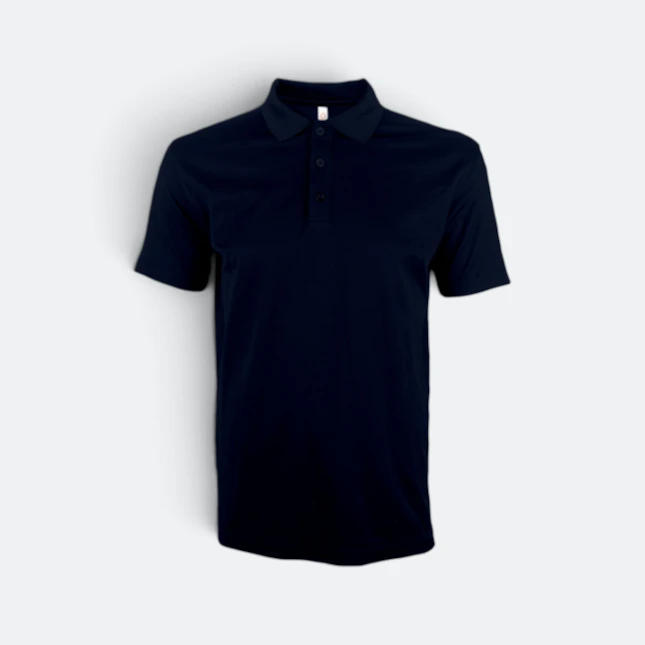 QD74 Quick Dry Short Sleeve CVC Basic Polo Navy Qd74 quick dry short sleeve cvc basic polo navy colour view