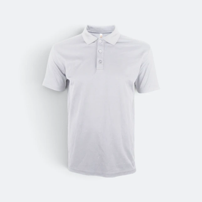 QD74 Quick Dry Short Sleeve CVC Basic Polo White Qd74 quick dry short sleeve cvc basic polo white colour view