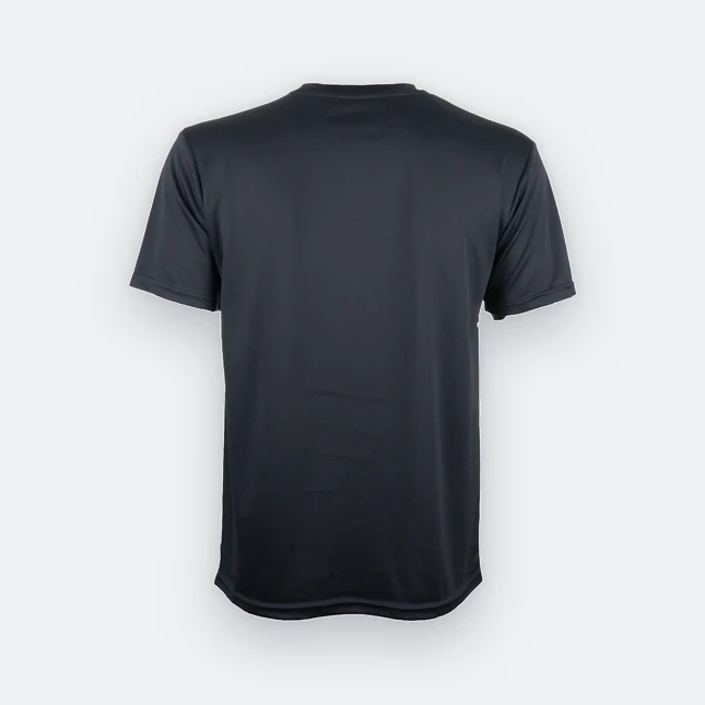 Qd75 quick dry sublimation t-shirt pinstripe brush black back view