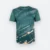 Qd75 quick dry sublimation t-shirt pinstripe brush forest green colour view