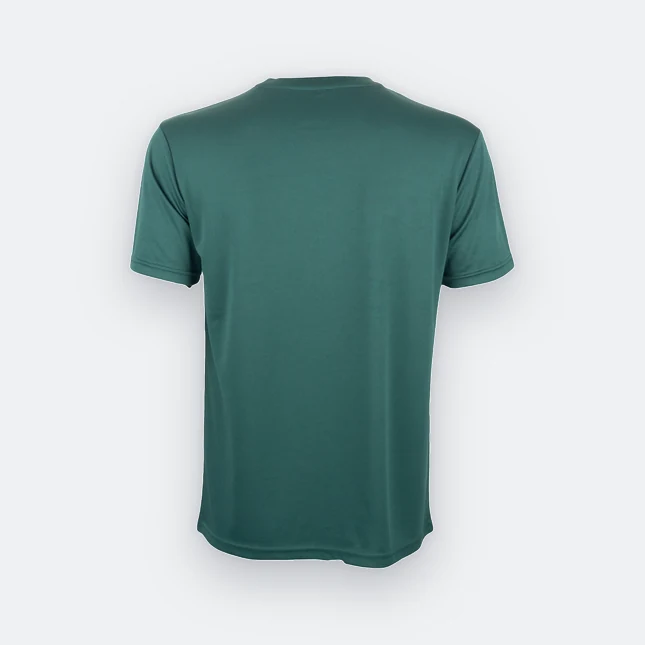 Qd75 quick dry sublimation t-shirt pinstripe brush forest green back view