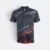 QD76 Quick Dry Sublimation Polo Pinstripe Brush Black Qd76 quick dry sublimation polo pinstripe brush black colour view