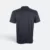 QD76 Quick Dry Sublimation Polo Pinstripe Brush Black Qd76 quick dry sublimation polo pinstripe brush black back view