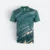 QD76 Quick Dry Sublimation Polo Pinstripe Brush Forest Green Qd76 quick dry sublimation polo pinstripe brush forest green colour view