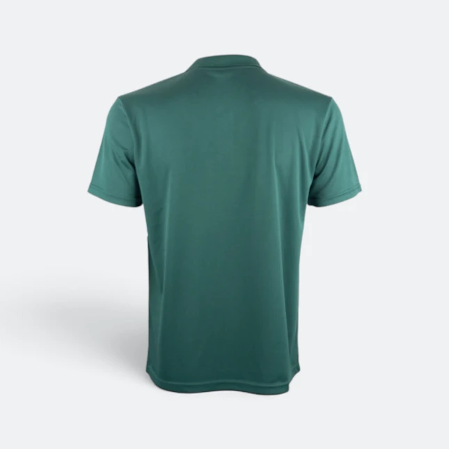 QD76 Quick Dry Sublimation Polo Pinstripe Brush Forest Green Qd76 quick dry sublimation polo pinstripe brush forest green back view