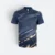 QD76 Quick Dry Sublimation Polo Pinstripe Brush Navy Qd76 quick dry sublimation polo pinstripe brush navy colour view