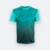 Qd77 quick dry sublimation t-shirt cube fade emerald colour view