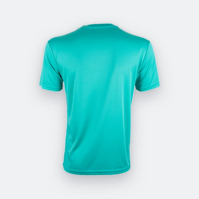 Qd77 quick dry sublimation t-shirt cube fade emerald back view