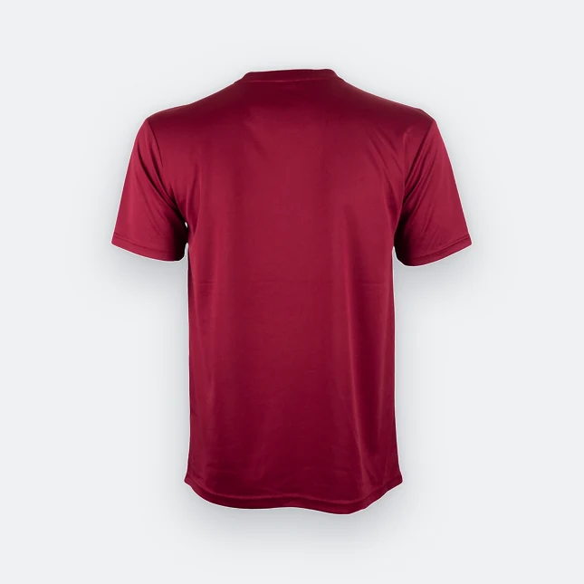 Qd77 quick dry sublimation t-shirt cube fade maroon back view