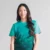 Qd77 quick dry sublimation t-shirt cube fade worn by model