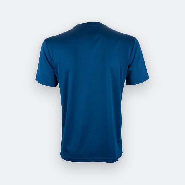 Qd77 quick dry sublimation t-shirt cube fade navy pro back view