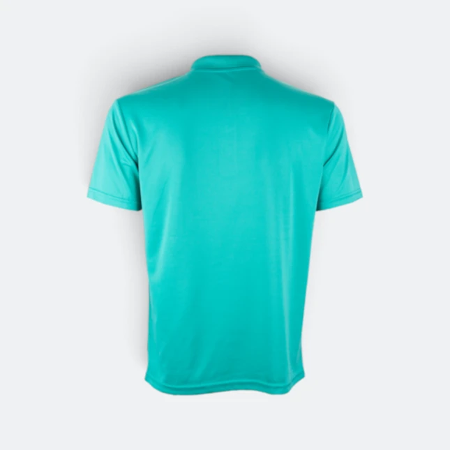 Qd78 quick dry sublimation polo cube fade emerald back view