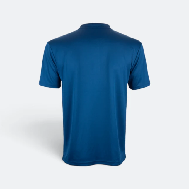 Qd78 quick dry sublimation polo cube fade navy pro back view