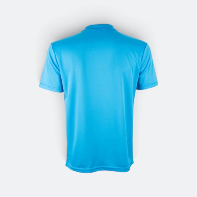 Qd78 quick dry sublimation polo cube fade sea blue back view