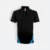 Qd79 quick dry cvc polo shirt cut and sew black colour view