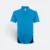 Qd79 quick dry cvc polo shirt cut and sew sea blue colour view
