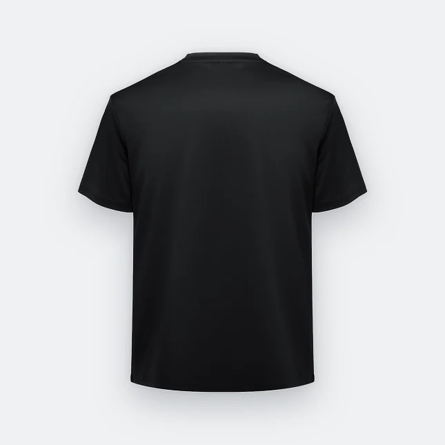 Qd81 quick dry sublimation t-shirt brush stroke gradient black back view