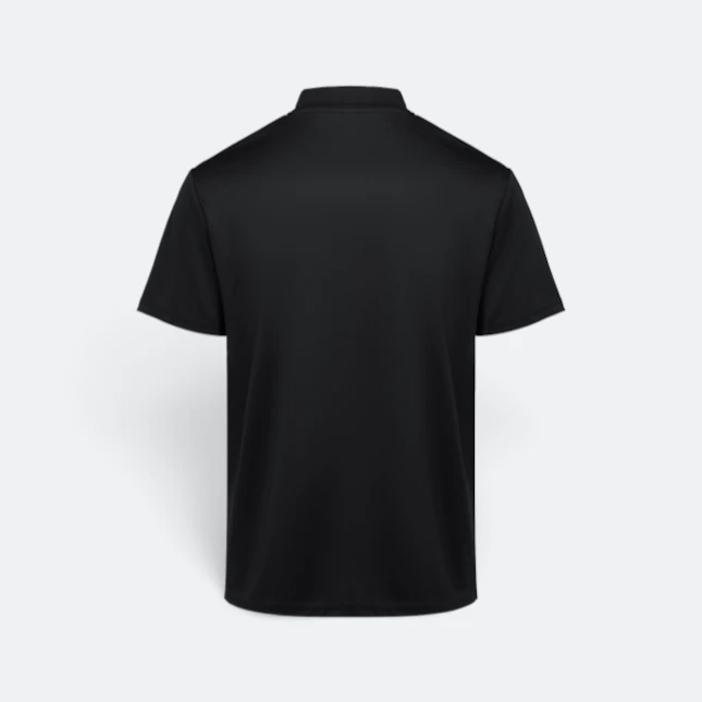 QD82 Quick Dry Sublimation Polo Brush Stroke Gradient Black Qd82 quick dry sublimation polo brush stroke gradient black back view