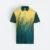 QD82 Quick Dry Sublimation Polo Brush Stroke Gradient Forest Green Qd82 quick dry sublimation polo brush stroke gradient forest green colour view