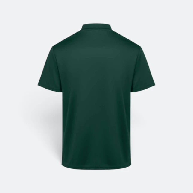 QD82 Quick Dry Sublimation Polo Brush Stroke Gradient Forest Green Qd82 quick dry sublimation polo brush stroke gradient forest green back view