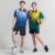QD82 Quick Dry Sublimation Polo Brush Stroke Gradient Model 1 Qd82 quick dry sublimation polo brush stroke gradient worn by model