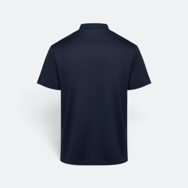 QD82 Quick Dry Sublimation Polo Brush Stroke Gradient Navy Qd82 quick dry sublimation polo brush stroke gradient navy back view