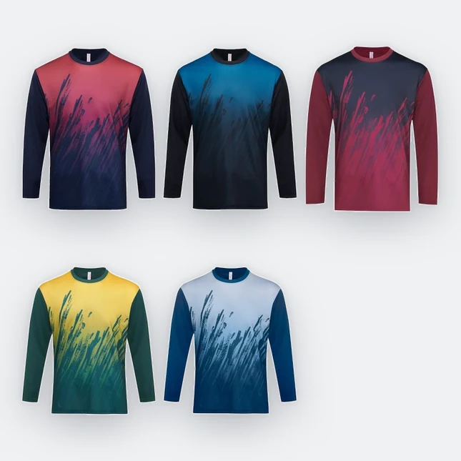 Qd83 quick dry long sleeve sublimation t-shirt all colours