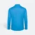 Qd84 quick dry long sleeve cvc basic polo sea blue back view