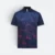 Qd86 quick dry sublimation polo criss-cross brush navy colour view