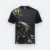 Qd89 quick dry sublimation t-shirt marble swirl black colour view