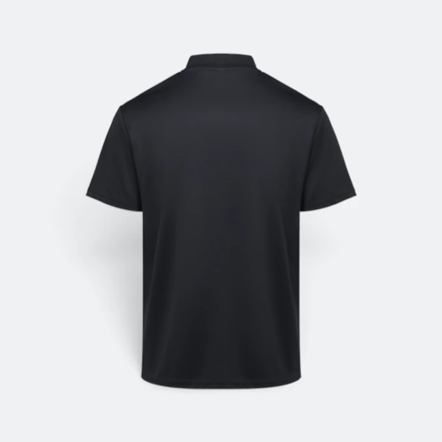 QD90 Quick Dry Sublimation Polo Marble Swirl Black Qd90 quick dry sublimation polo marble swirl black back view