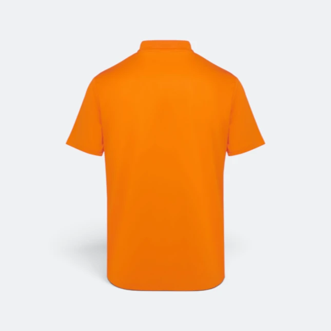QD90 Quick Dry Sublimation Polo Marble Swirl Orange Qd90 quick dry sublimation polo marble swirl orange back view