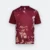 Qd91 quick dry sublimation t-shirt distressed block maroon colour view