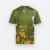 Qd91 quick dry sublimation t-shirt distressed block olive colour view