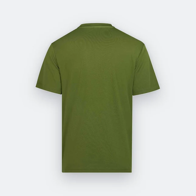 Qd91 quick dry sublimation t-shirt distressed block olive back view