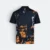 Qd92 quick dry sublimation polo distressed block black colour view
